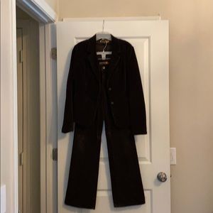 Chocolate brown pantsuit